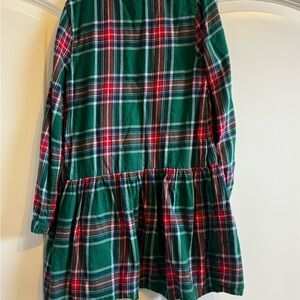 Holiday Plaid Long-Sleeve Dress